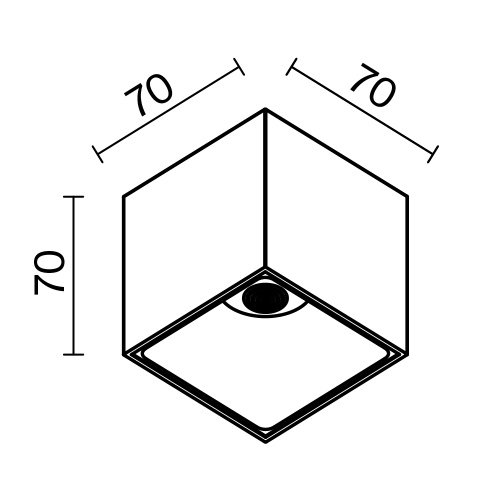 Потолочный светильник Technical C065CL-L12W3K