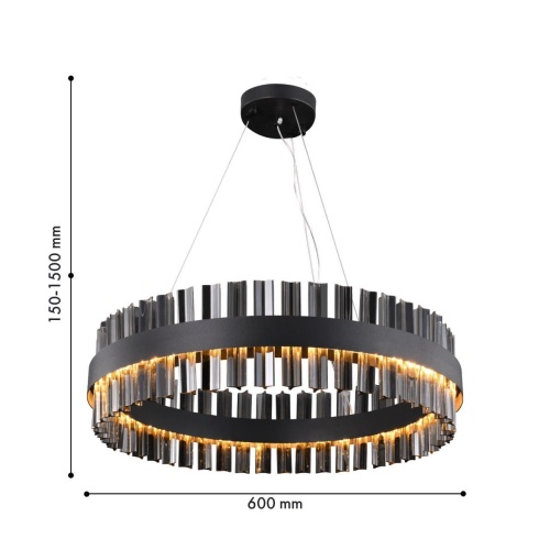 Подвесная люстра Favourite 4262-6P, подвесная люстра, D600xH150/1500, LEDx27W, 2160LM, 4000K, included