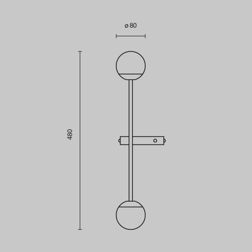 Настенный светильник (бра) Maytoni MOD285WL-L10BS3K