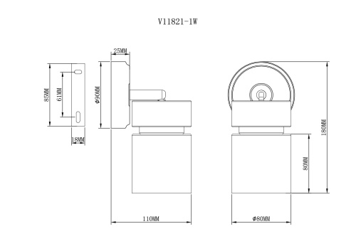 Спот Moderli V11821-1W Almero