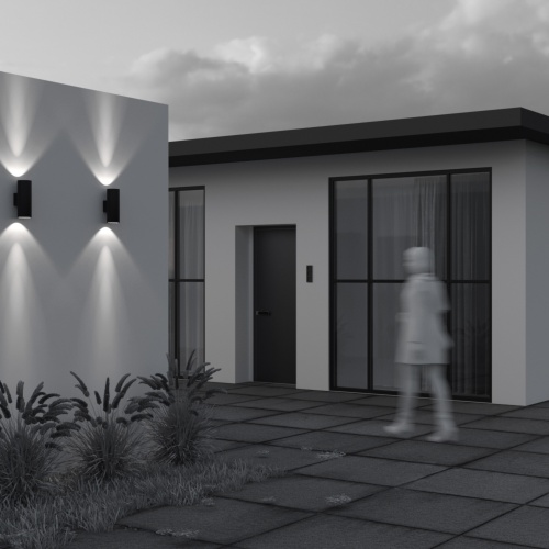 Уличный настенный светильник Outdoor O514WL-L30B3K