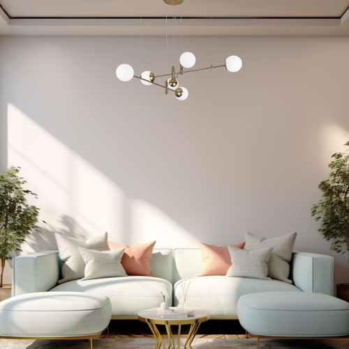 Подвесной светильник Eurosvet 70146/6 латунь Smart