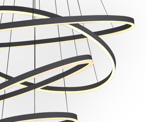 Люстра Kink Light димм. Тор черный Led 174W 08204,19A(4000K)