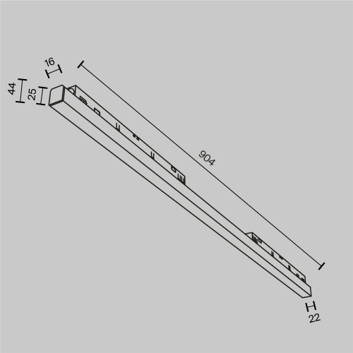 Трековый светильник Technical TR030-4-30W3K-WW-DS-B