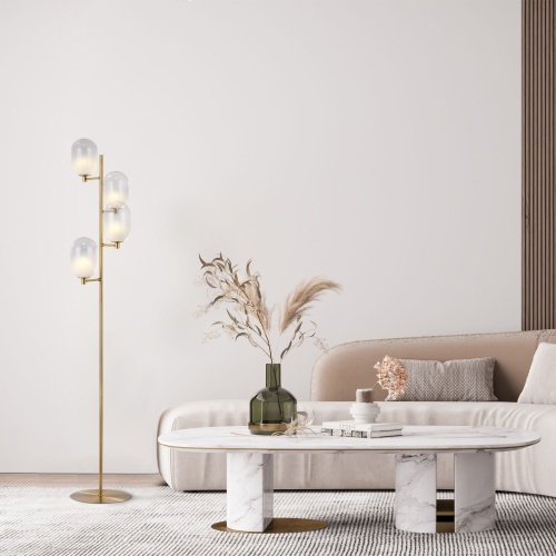  Eurosvet 01161/4/ напольный светильник/ латунь