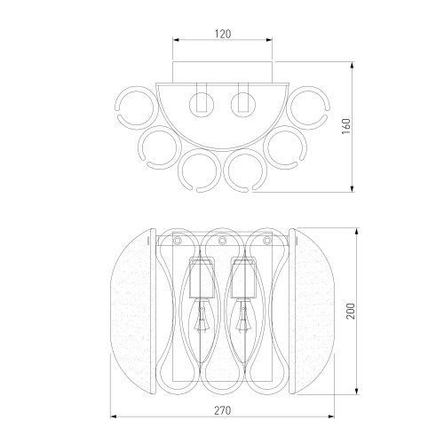  Bogate's 365/2/ настенный светильник