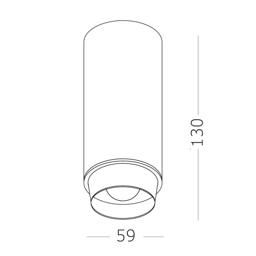 ST600.442.10 Светильник потолочный Zoom Черный LED 1*10W 4000K 1 000Lm Ra>80 15-60° IP20 D59xH130 17 Накладные светильники