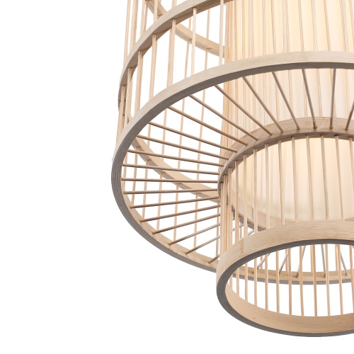 SL6241.523.01 Светильник подвесной ST-Luce Древесный/Белый E27 1*40W ALMA