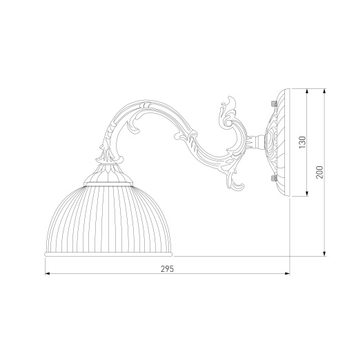 Настенный светильник Eurosvet 60106/1 античная бронза