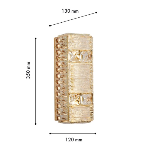 Бра Favourite 4204-1W, настенный светильник, D130xW120xH350, 2xLEDx5W, 1000LM, 3000K, included