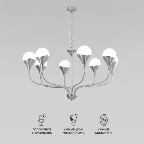 Подвесной светильник Eurosvet 60169/8 никель Smart