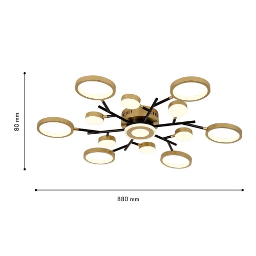 Потолочный светильник F-Promo 4686-13C, потолочный светильник, D880xH80, LEDx140W/70W/70W, 7540/3840/3750LM, 4000/6500/3500K, included, remote control