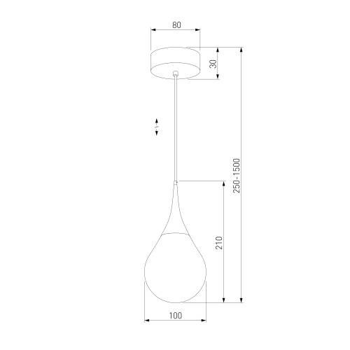  Eurosvet 50256/1 LED/ подвесной светильник/ золото