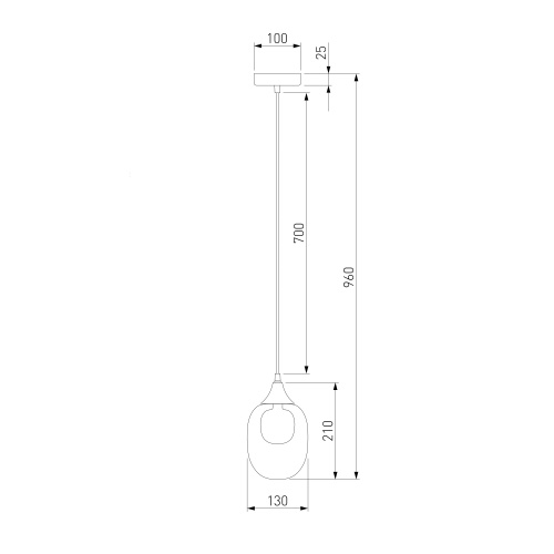 Подвесной светильник Eurosvet 70216/1 латунь