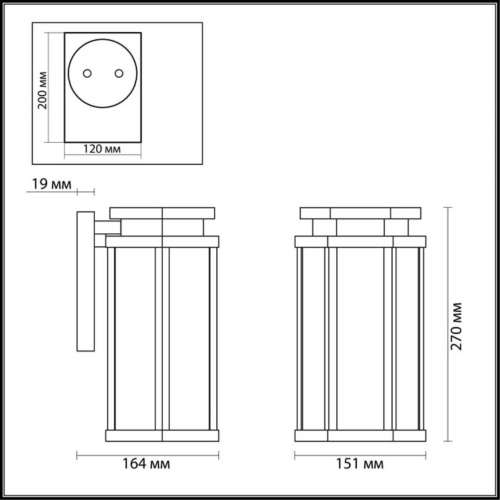 Настенный светильник Odeon light Gino 4048/1W