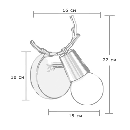 Бра С Рожками Deer A White от Imperiumloft 181037-26