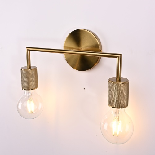 Бра Rh Utilitaire Double Sconce Brass от Imperiumloft 123264-22