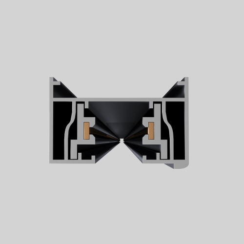 ST001.419.00 Шинопровод однофазный накладной  ST-Luce Черный Длина 1 000мм BASE
