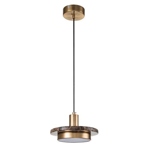 Подвесной светильник Escada 10260/1 LED*12W Brass/Brown marble