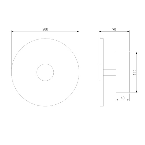Настенный светильник Eurosvet 40340 LED латунь