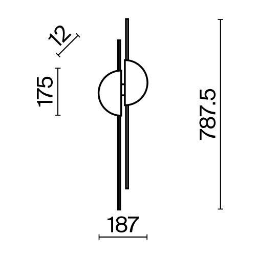 Настенный светильник (бра) Maytoni MOD179WL-L22W4K1