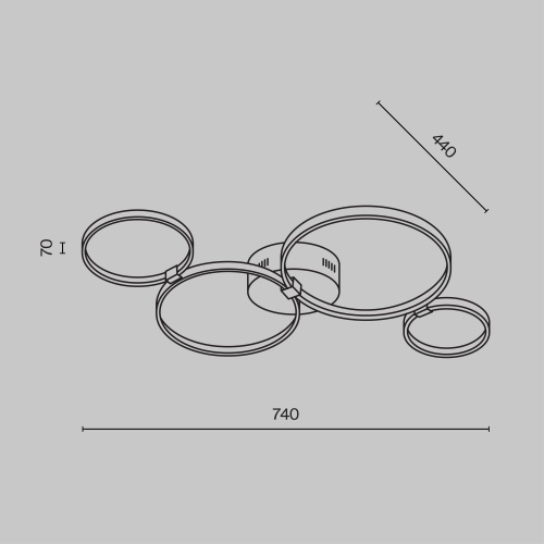 Потолочный светильник Maytoni MOD448CL-L35WK