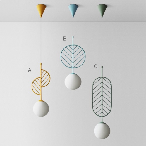 Подвесной светильник LEAF A Голубой 178148-26