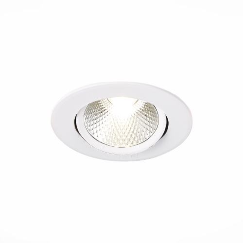 ST211.548.06.24 Св-к встр. Белый LED 1*6W 4000K 480Lm Ra80 24° IP20 D86xH50 220-240V Встраиваемые светильники