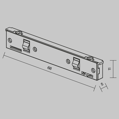 Комплектующие для систем освещения с токоведущими элементами Technical TRA184IPC-1B