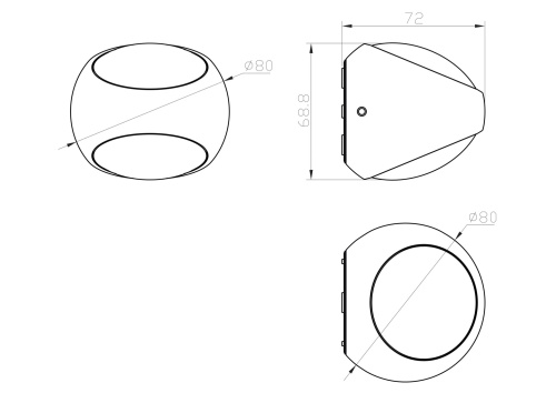 Уличный настенный светильник Outdoor O032WL-L6W3K
