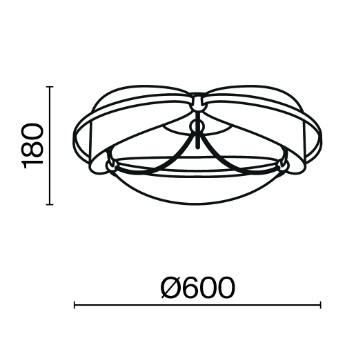 Потолочный светильник Maytoni MOD281CL-L45BS3K