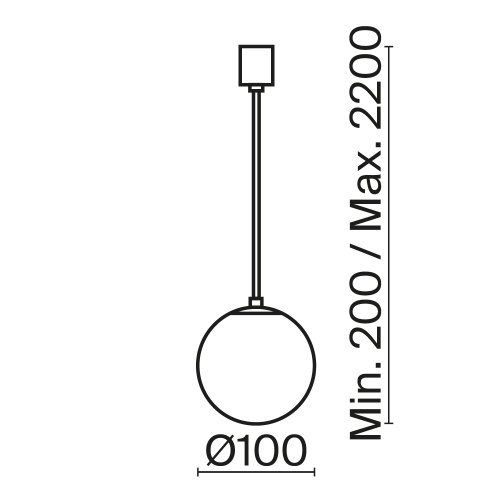 Подвесной светильник Technical P039PL-5W4K-10-B