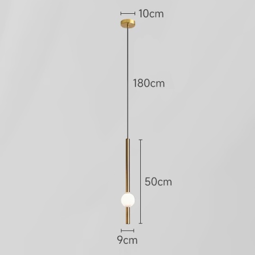 Подвесной светильник WAND VRT A H50 Brass 345103-23