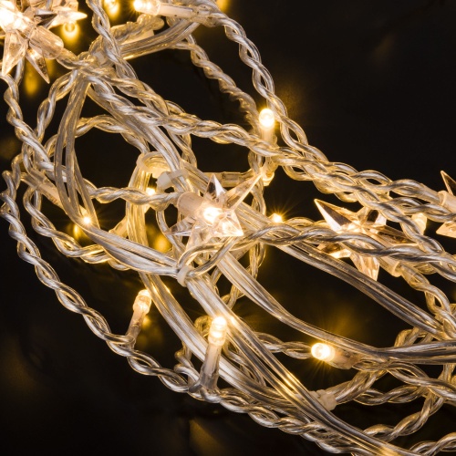 Гирлянда бытовая электрическая бахрома Eurosvet 100-002 теплый белый