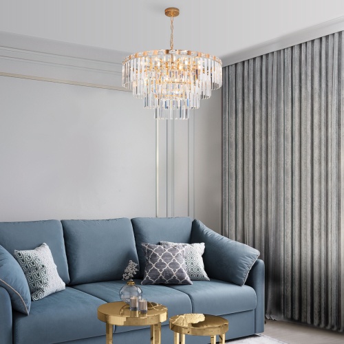 Подвесной светильник Eurosvet 10130/10 золото/прозрачный хрусталь Strotskis Smart