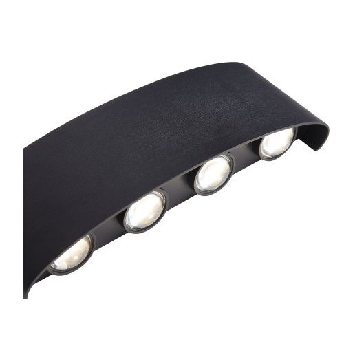 SL089.401.08 Светильник уличный настенный ST-Luce Черный кварцевый LED 8*1W 4000K BISELLO