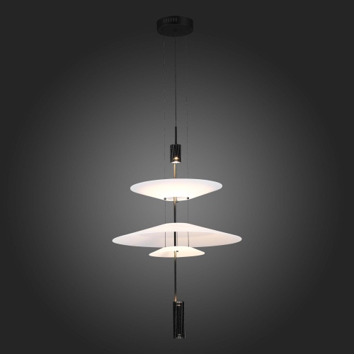 SL6101.413.01 Люстра подвесная ST-Luce Черный/Белый LED 1*15W 3000K ISOLA