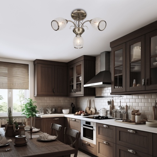 Потолочный светильник Eurosvet 30026/3 античная бронза