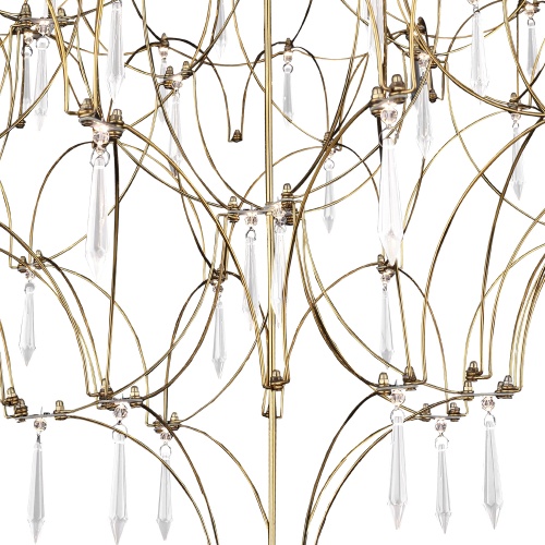 SL6601.203.114 Светильник подвесной ST-Luce Золотистый/Прозрачный LED 114*0,5W 3000K ГРАВЕТТА