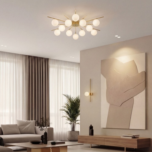 Светильник потолочный Eurosvet 302001/12 латунь Smart