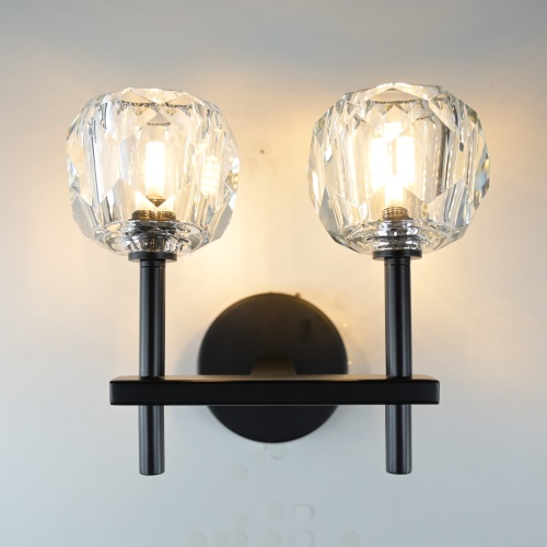 Бра Boule De Cristal Double Sconce Brass Черный от Imperiumloft 178385-22
