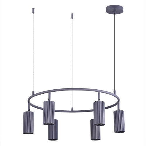 SL1213.703.06 Светильник подвесной ST-Luce Серый/Серый GU10 6*5W 4000K КЕНДО