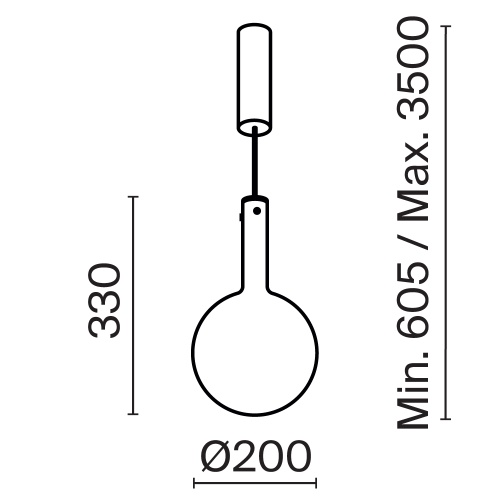 Подвесной светильник Maytoni MOD182PL-L4B3K