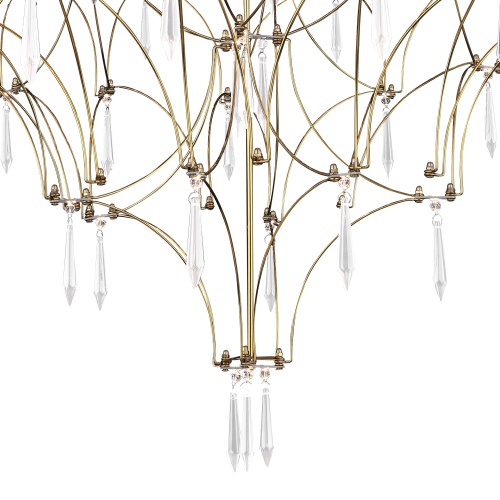 SL6601.203.114 Светильник подвесной ST-Luce Золотистый/Прозрачный LED 114*0,5W 3000K ГРАВЕТТА