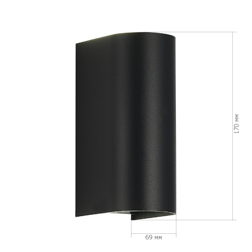 SL9516.401.01 Светильник уличный настенный ST-Luce черный/черный LED 1*10W 3000K/4000K/6500K BUST