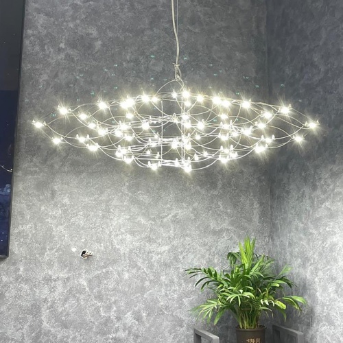 Подвесная люстра Favourite 4305-6P, подвесная люстра, D585xH190/2190, LEDx23W, 5300LM, 3000K/4500K/6000K, included, remote control