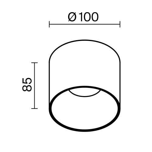 Потолочный светильник Technical C064CL-01-15W3K-RD-B