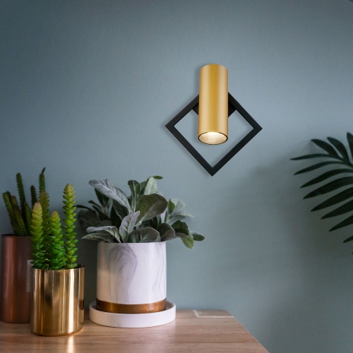 Настенный светильник Eurosvet 20091/1 LED черный/ золото