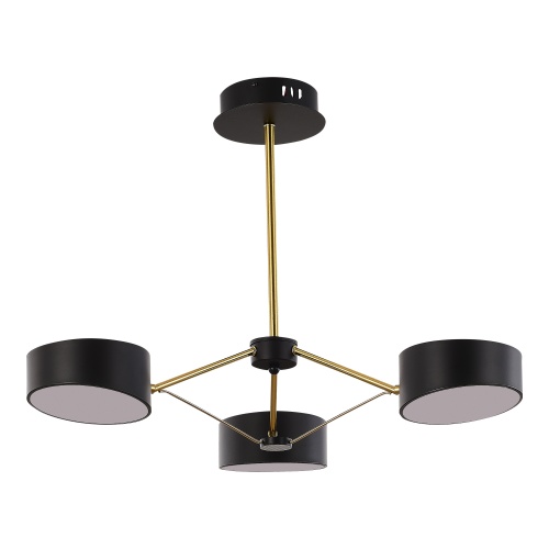 SLE6005-402-03 Светильник потолочный Черный, Золотистый/Черный LED 3*10W VALLE