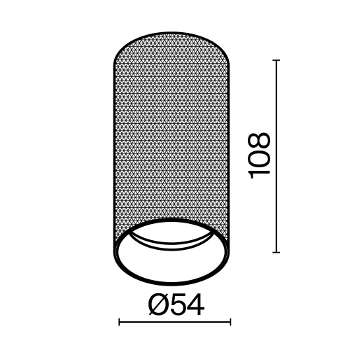 Потолочный светильник Technical C080CL-01-GU10-MG